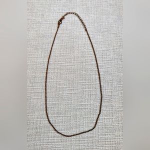 Dark Metal Chain Necklace